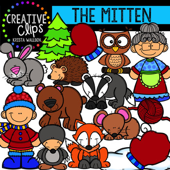 Preview of The Mitten Clipart {Creative Clips Clipart}