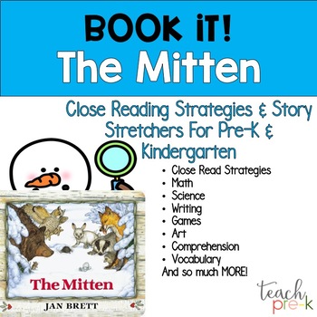 Preview of The Mitten Book Activities & Close Reading for PreK & Kindergarten
