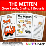 The Mitten Activities for Kindergarten, Animal Research wi