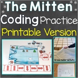 The Mitten Coding Practice Printable Version