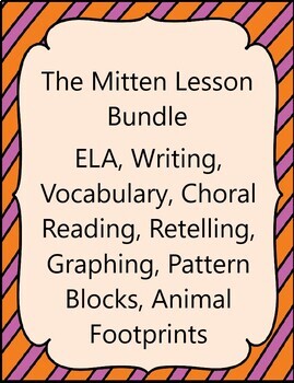 Preview of Distance Learning The Mitten Lessons Bundle