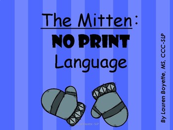 Preview of The Mitten No Print Early Language