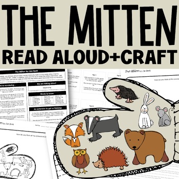 Preview of The Mitten Craft Interactive Read Aloud and Activities Winter Snow Activities