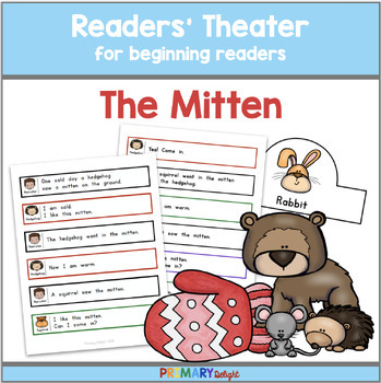 Preview of The Mitten Readers' Theater Script | Winter Script for 1st Grade Kindergarten