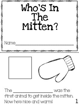 The Mitten: Story Activities By Lanier's Lions 