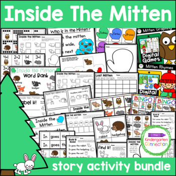 Preview of The Mitten Story Activities Bundle