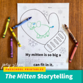 The Mitten Reflection, Storytelling, Drawing, Pre-K, Kinde