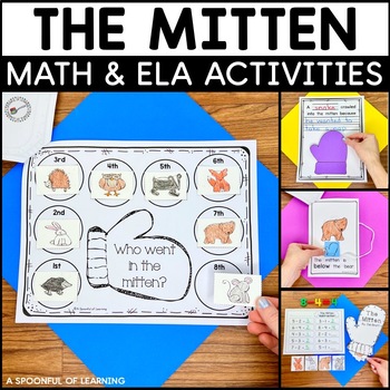 Preview of The Mitten! Math and Literacy Activities!