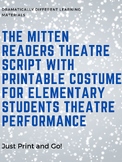 The Mitten Winter Folktale Readers Theatre Script with Cos