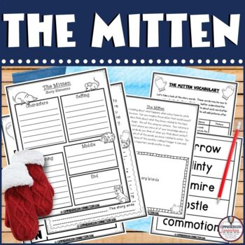 Preview of The Mitten by Jan Brett Literacy Activities Interactive Read Aloud Comprehension