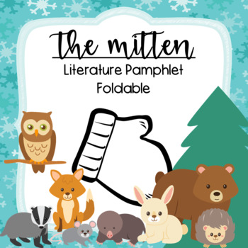 Preview of The Mitten by Jan Brett Literature Pamphlet Foldable Activity