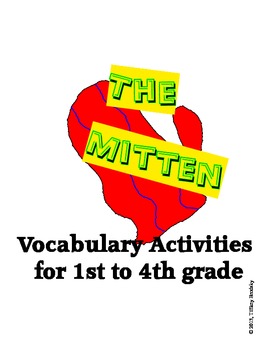 Preview of The Mitten by Jan Brett Vocabulary Activities Matching Games & Categorizing ESOL