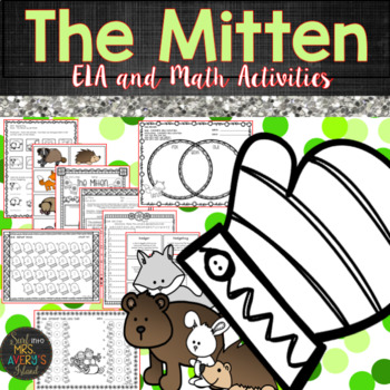 Preview of The Mitten by Jan Brett - Winter Literacy and Math Activities