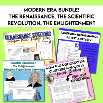 Preview of The Modern Era Bundle-- The Renaissance, Sci Revolution, & The Enlightenment