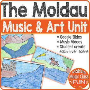 Preview of The Moldau River by Smetena Music Art Listening Creating Unit Google Slides
