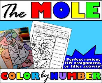 Preview of The Mole - Color By Number