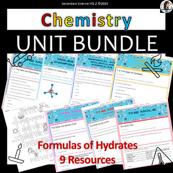 Preview of The Mole UNIT BUNDLE | Chemistry | Google Forms
