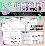 The Mole and Molar Mass (Notes and Practice)