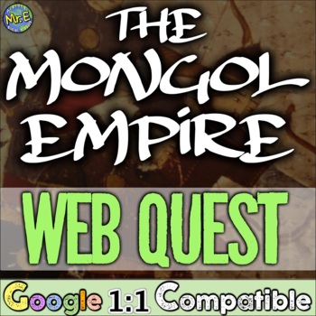 Preview of The Mongol Empire Webquest | 3 Part Mongols Webquest Genghis Kublai Khan