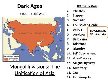 Preview of LESSON BUNDLE:  The Mongol Empires