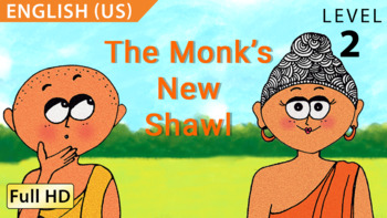 Preview of The Monk's New Shawl: Learn English(US) with subtitles - Story for Children