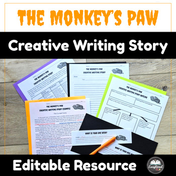 Preview of The Monkey's Paw Creative Writing Story - Halloween Short Story - W.W. Jacobs