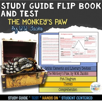 Preview of The Monkey's Paw Short Story Literature Guide Flip Book, Test and Answer Key