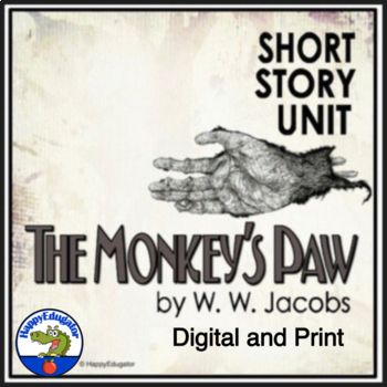 Preview of The Monkey's Paw Short Story Unit with Easel Activity