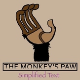 The Monkey's Paw Simplified Text for Struggling Readers, EC, ESOL