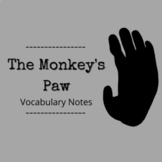 The Monkey's Paw Vocabulary Notes