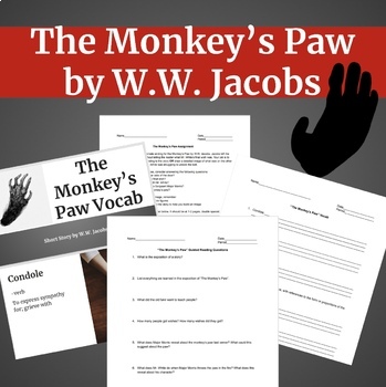 Preview of The Monkey's Paw by W.W. Jacobs Materials