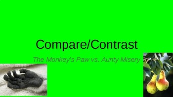 Preview of The Monkey's Paw vs Aunty Misery - ticket-out-the-door, media, and themes