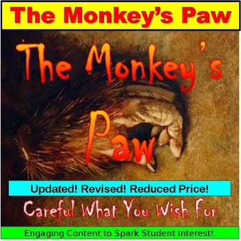 Preview of The Monkey's Paw: Preview, Notes, Questions (Google Slides, PowerPoint)
