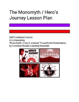 Preview of The Monomyth / Hero's Journey Lesson Plan (PPT and PDF Printable Plan)