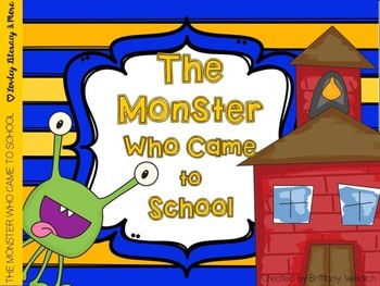 Preview of The Monster Who Came to School Reader & Activities