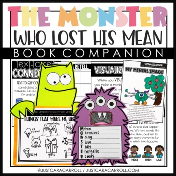 Preview of The Monster Who Lost His Mean Book Companion