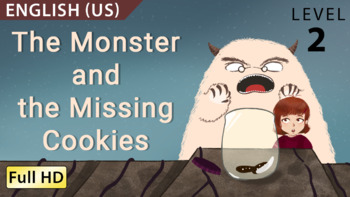 Preview of The Monster and the Missing Cookies: Learn English (US) with subtitles - Story f
