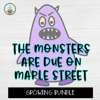 Preview of The Monsters Are Due on Maple Street | Activities | Text Evidence GROWING BUNDLE