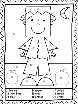 halloween coloring pages by numbers for teenagers - photo #4