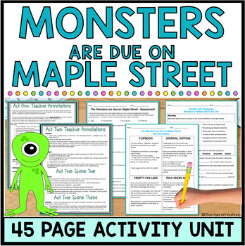 Preview of The Monsters are due on Maple Street Play Rod Serling
