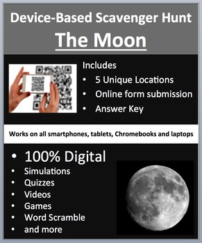 Preview of The Moon – Device-Based Scavenger Hunt Activity
