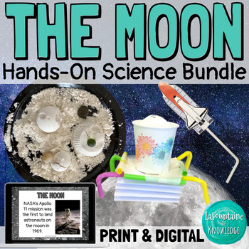 Preview of The Moon Hands-On Science Lab Experiments and STEM Challenges Bundle