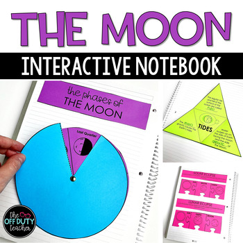 Preview of The Moon Interactive Notebook Editable Foldables (Google Slides, PowerPoint)