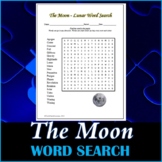 The Moon - Lunar Science Word Search Puzzle