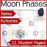Moon Phases Worksheet- Activity- Diagramming the Phases of
