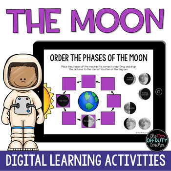 Preview of The Moon - Phases, Eclipses, and Tides Digital Activities (Google Slides)