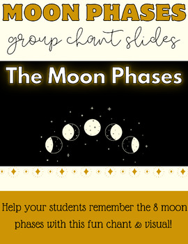 Preview of The Moon Phases Slides & Chant