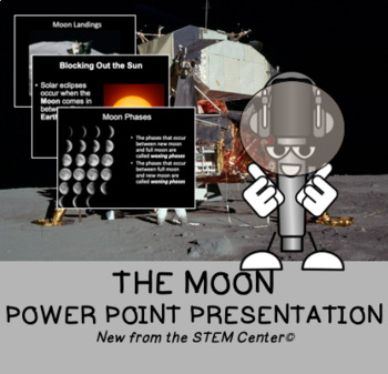 Preview of The Moon Power Point - Distance Learning Friendly