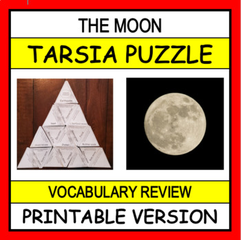 Preview of The Moon TARSIA Puzzle | Print, Cut & Ready to Go