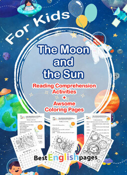 Preview of The Moon and the Sun Reading Science Sub Plan No Prep Activities 2nd 3rd Grades